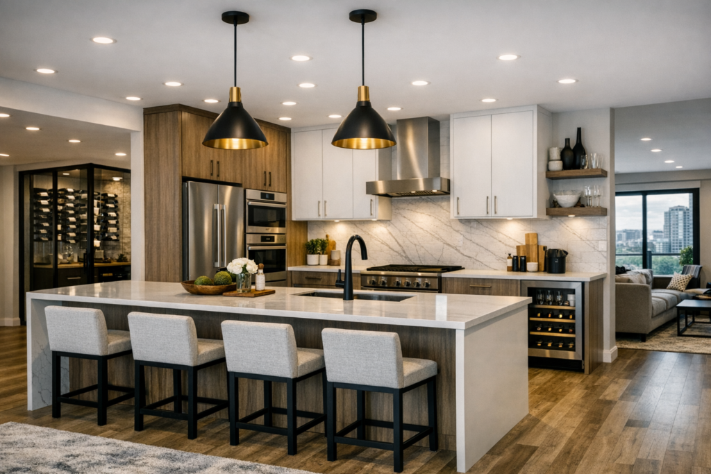 condo style kitchen